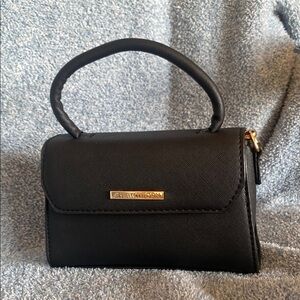 NEVER USED Black Leather Handbag